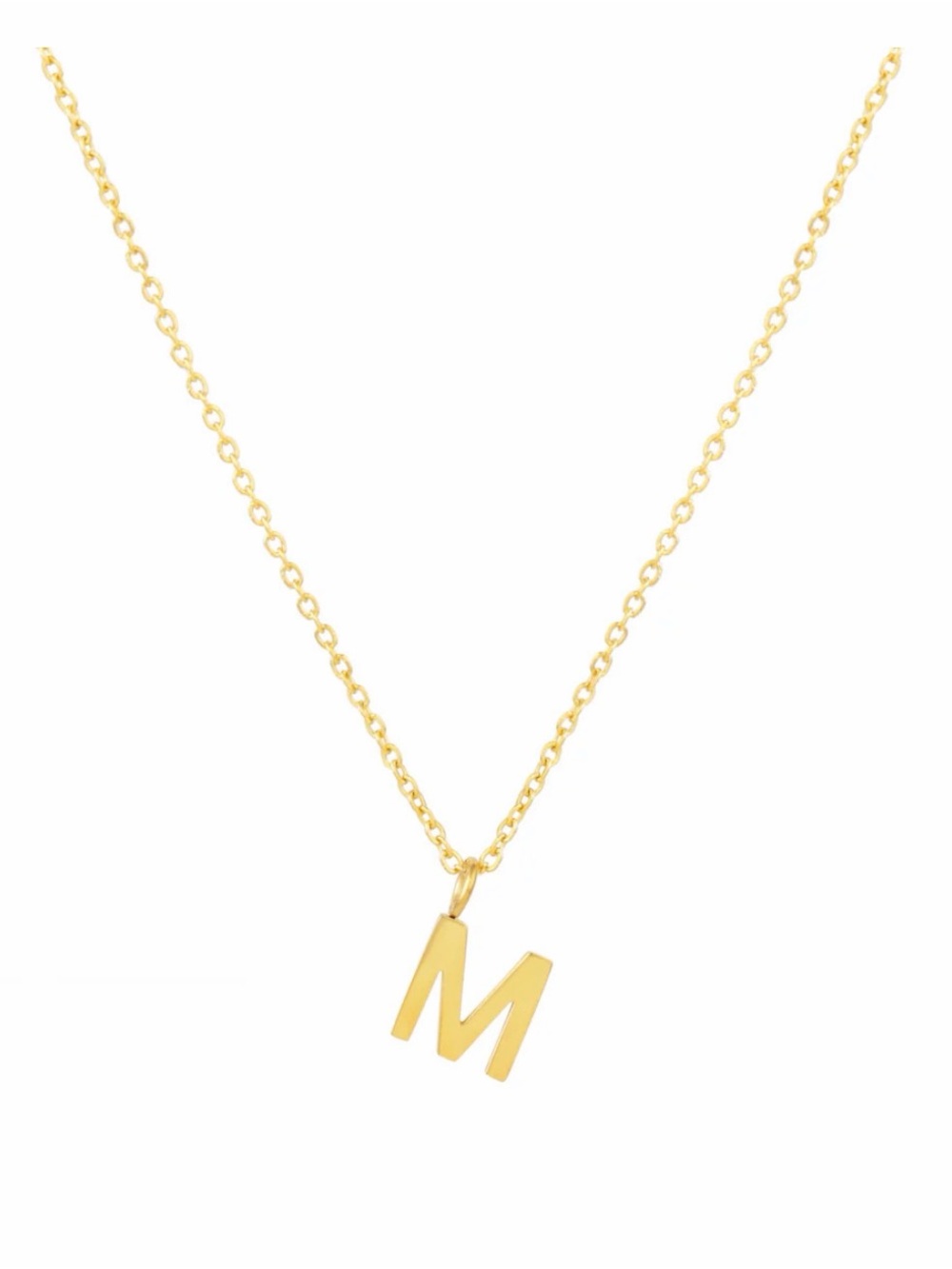 NWOT Atolea "M" Initial Necklace